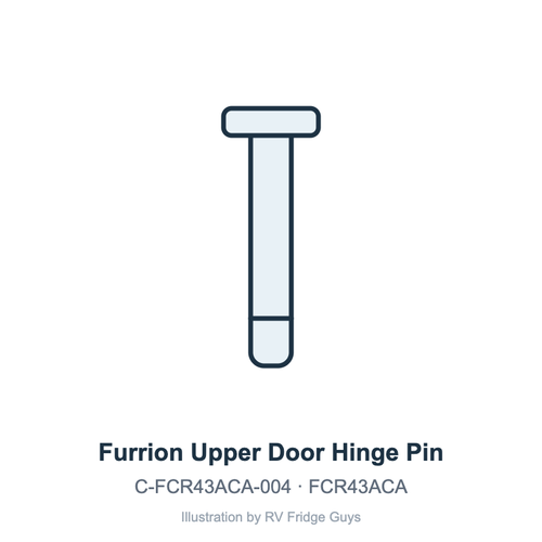 Furrion Upper Door Hinge Pin C-FCR43ACA-004 illustration