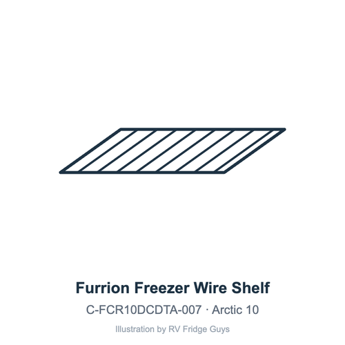 Furrion Freezer Wire Shelf C-FCR10DCDTA-007 illustration