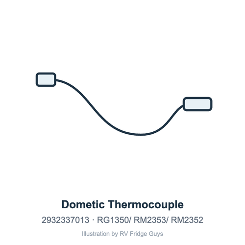 Dometic Thermocouple 2932337013 illustration