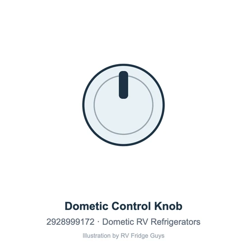 Dometic Control Knob 2928999172 illustration