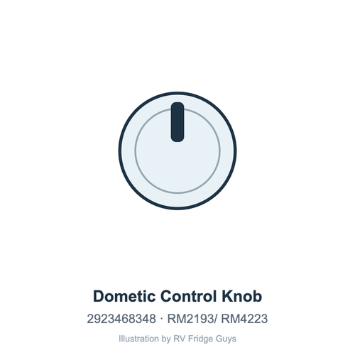 Dometic Control Knob 2923468348 illustration