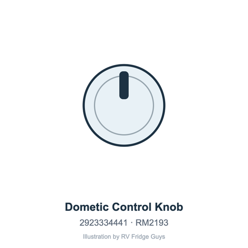 Dometic Control Knob 2923334441 illustration