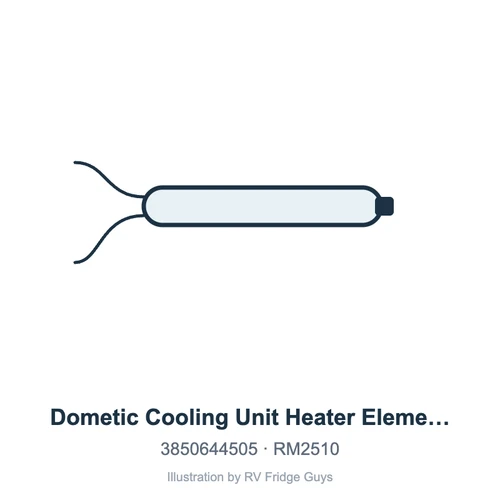 Dometic Cooling Unit Heater Element 3850644505 illustration