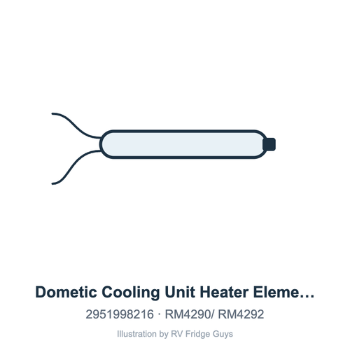 Dometic Cooling Unit Heater Element 2951998216 illustration