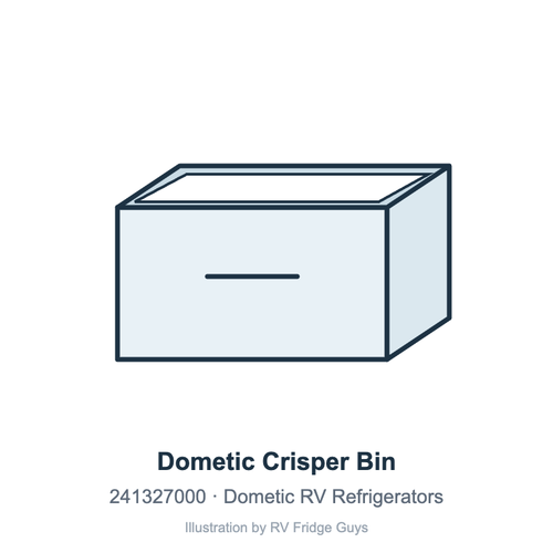 Dometic Crisper Bin 241327000 illustration