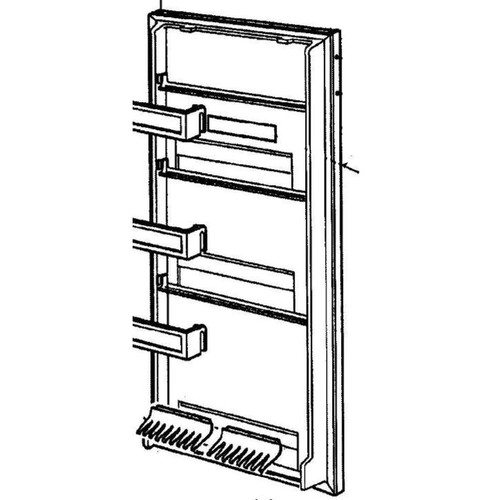 Dometic Lower Fresh Food Door, Complete 2931590182 (fits RM2820) - Discontinued
