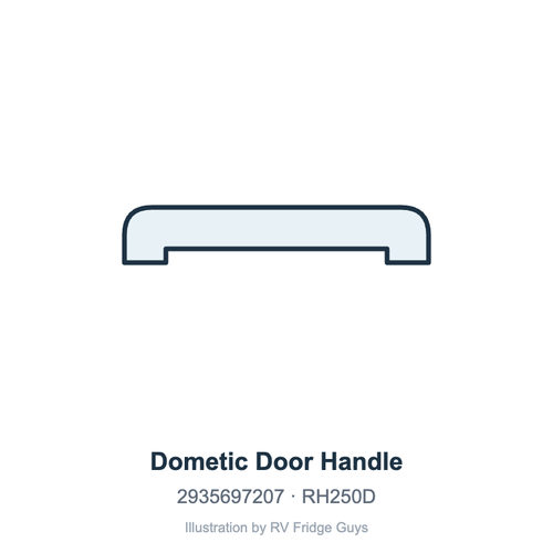 Dometic Door Handle 2935697207 illustration