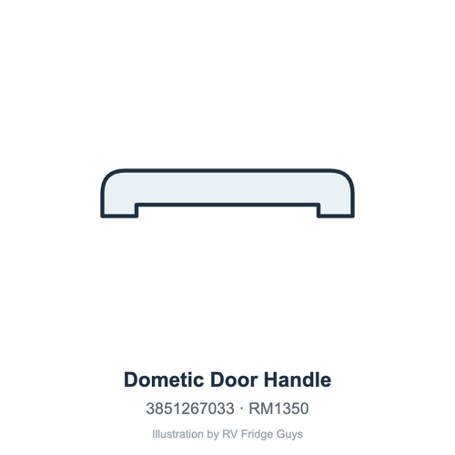 Dometic Door Handle 3851267033 illustration
