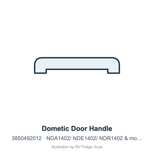 Dometic Door Handle 3850492012 illustration