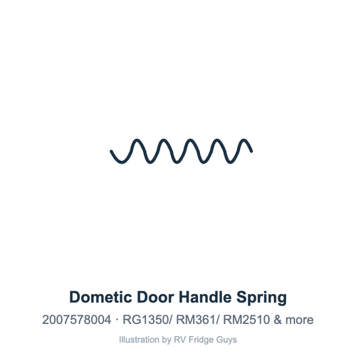 Dometic Door Handle Spring 2007578004 illustration