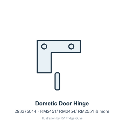 Dometic Door Hinge 293275014 illustration