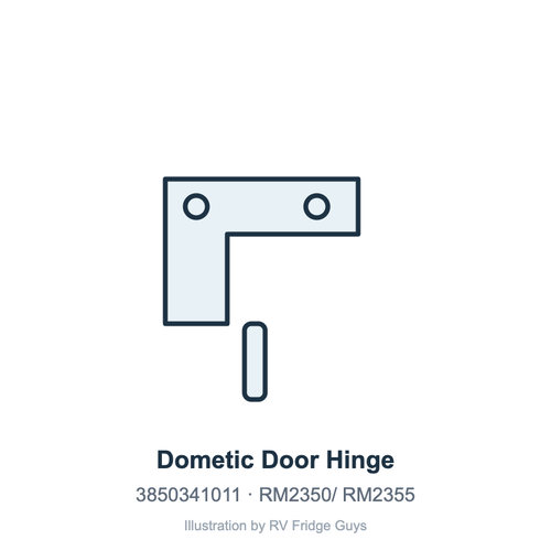 Dometic Door Hinge 3850341011 illustration