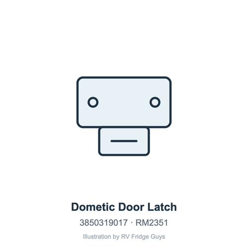 Dometic Door Latch 3850319017 illustration