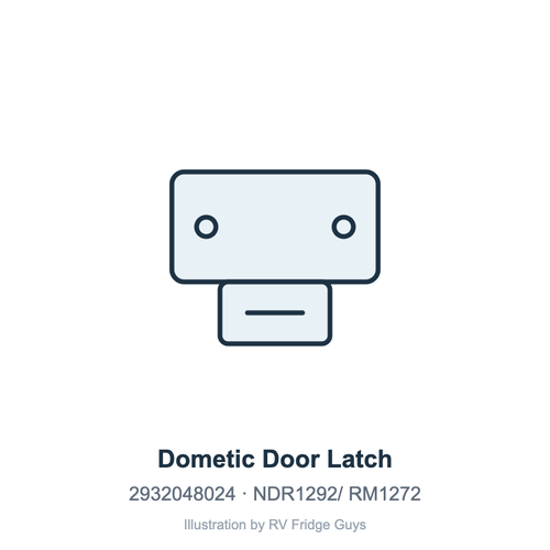 Dometic Door Latch 2932048024 illustration