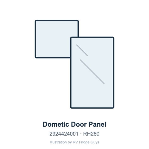 Dometic Door Panel 2924424001 illustration