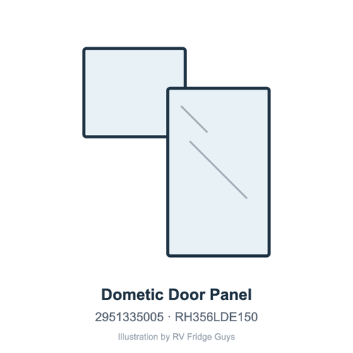 Dometic Door Panel 2951335005 illustration