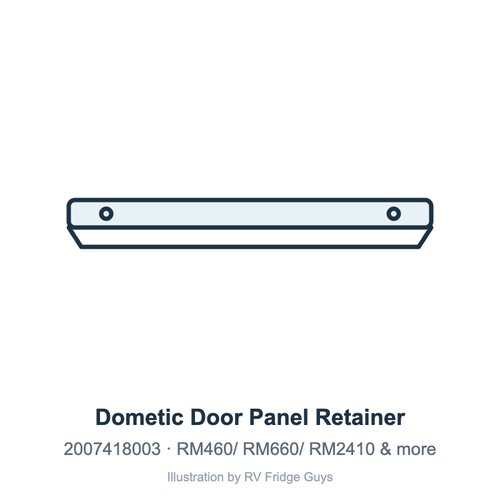 Dometic Door Panel Retainer 2007418003 illustration