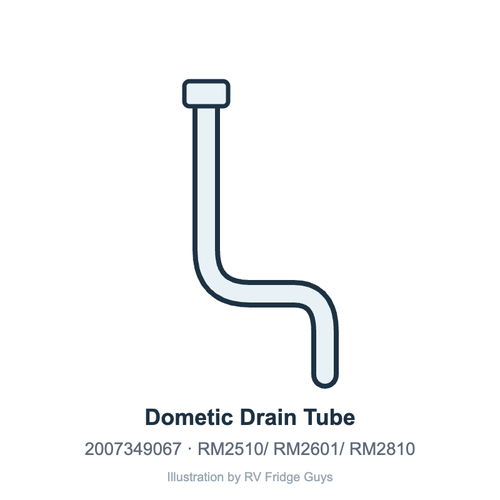 Dometic Drain Tube 2007349067 illustration
