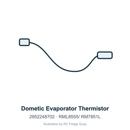 Dometic Evaporator Thermistor 2952248702 illustration