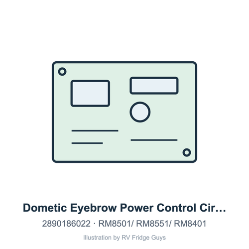 Dometic Eyebrow Power Control Circuit Board 2890186022 illustration