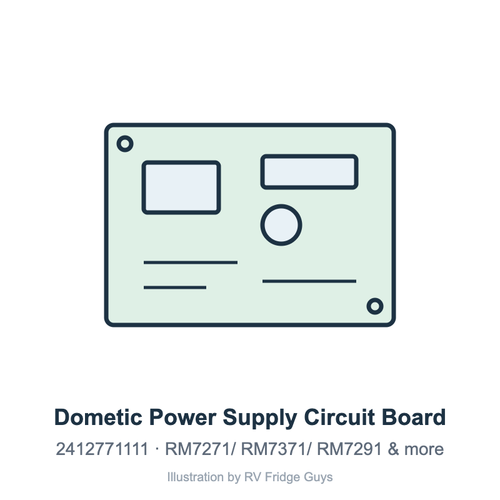 Dometic Power Supply Circuit Board 2412771111 illustration