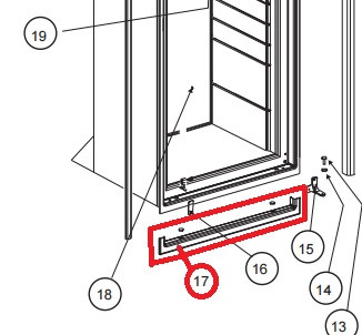 Norcold Refrigerator Trim for N611, N621, N641, N811, N821, N841