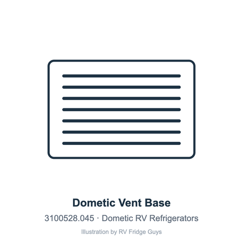 Dometic Vent Base 3100528.045 illustration
