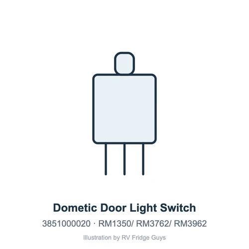 Dometic Door Light Switch 3851000020 illustration