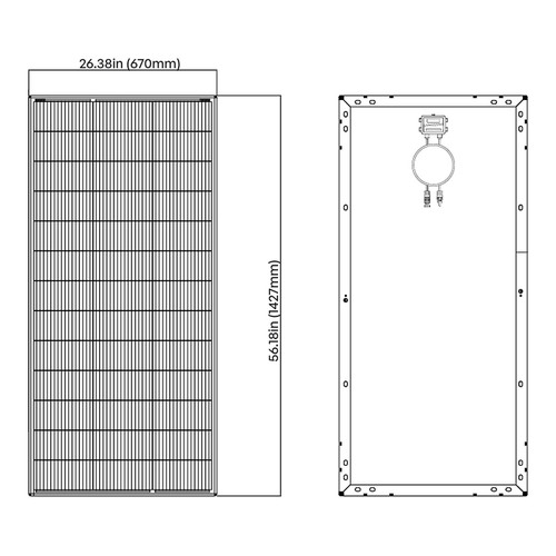 Renogy 200W Slim N-Type Solar Panel RSP200DC-SS39-G1-US