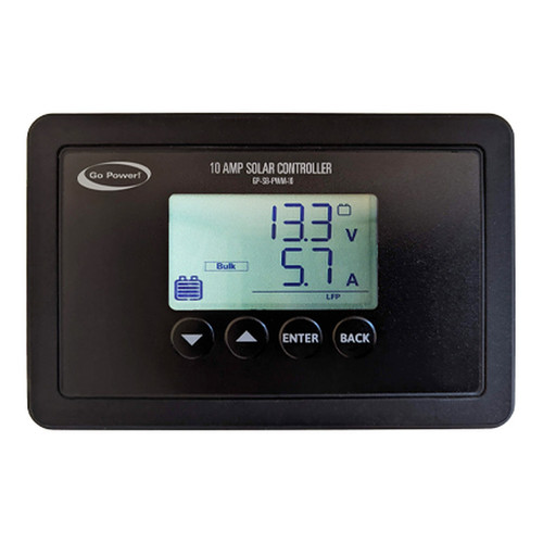 Go Power 10A PWM Solar Charge Controller GP-SB-PWM-10