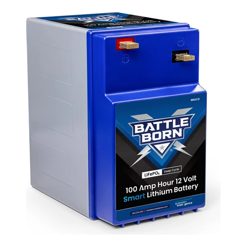 Battle Born Smart 100Ah 12V LiFePO4 Deep Cycle Battery GC2 BBGC2I view 2
