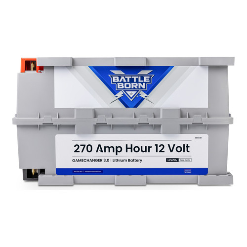 Battle Born Heated 270Ah 12V LiFePO4 Deep Cycle Battery GC3 BBGC3H