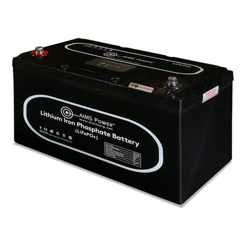 AIMS Power 104Ah 12V LiFePO4 Battery with Bluetooth & Heater LFP12V104A