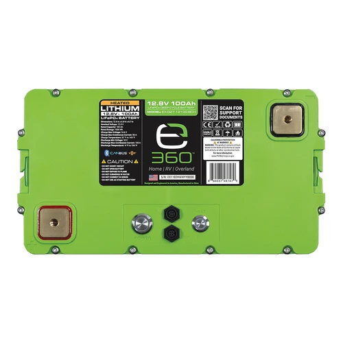 Expion360 100Ah 12V LiFePO4 Battery Group 27 EX-G27-12100-BCH view 2