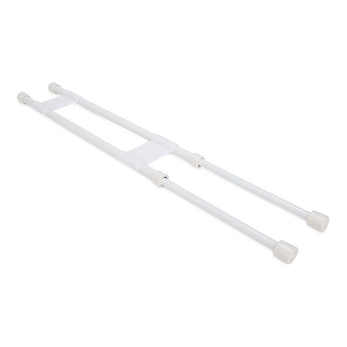 Camco Double RV Refrigerator Bar, White, 16" to 28" 44073 view 2