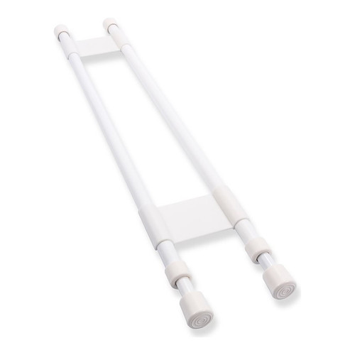 Camco Double RV Refrigerator Bar, White, 19" to 34" 44074
