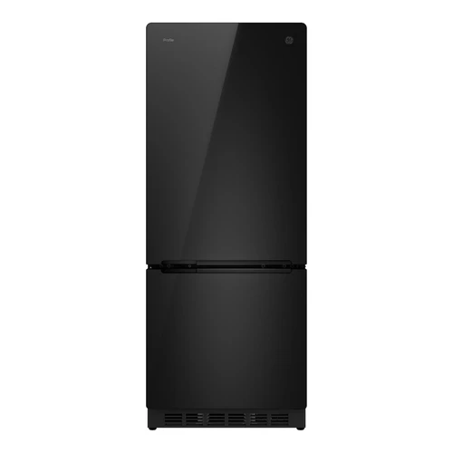 GE Profile PBV10R5VBB RV Refrigerator (10 cubic ft) 12V, Black Glass