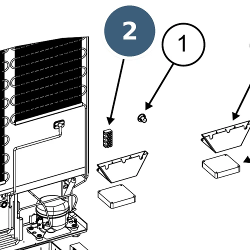 Norcold 640986 location on the N15DC/N20DC exploded parts diagram