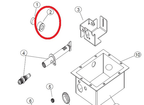 Norcold Sight Glass Grommet 617933 (fits the 3163)