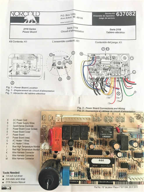 Norcold Power Board 637082 (fits the 2118 model)