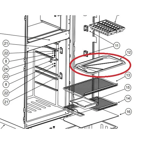 Norcold Drip Tray 621534 (fits the DE0061)