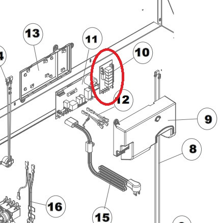 Norcold Defrost Board 628668 (fits the 2117 model)