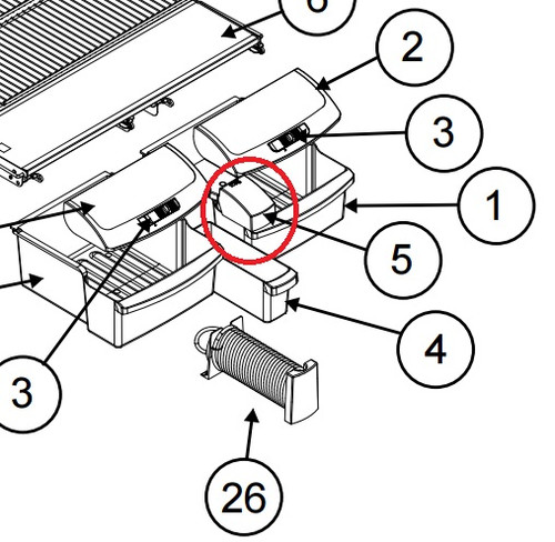 Norcold Beverage Bin Cover 636911 (fits the 2118 models)