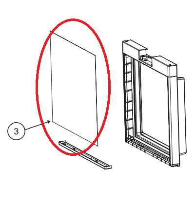 Norcold Door Panel 635851 Stainless Steel (fits the NR751SS)