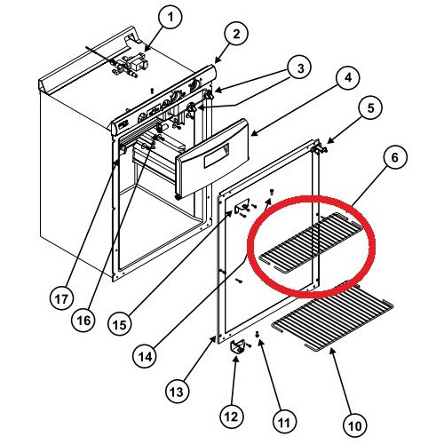Norcold Upper Shelf 632438 (fits the N300/ N302)