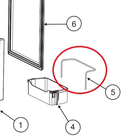 Norcold Door Bin Wire Retainer 635814 (fits the NR740)
