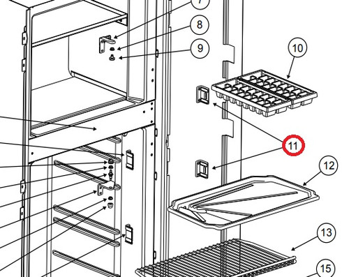 Norcold Strike Plate 621557 (fits the DE0061)