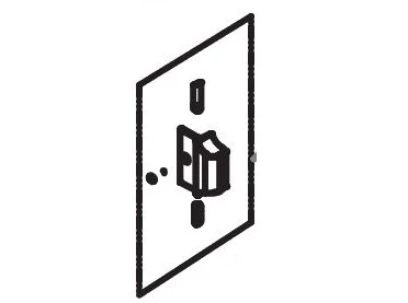 Norcold Door Handle 636261 (fits the DE0788)