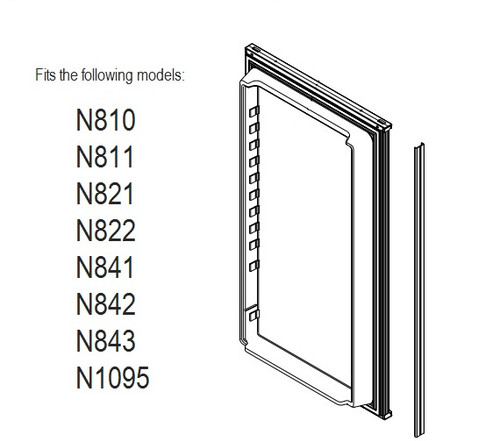 Norcold Lower Door 634063 (fits the N621SS) smooth interior