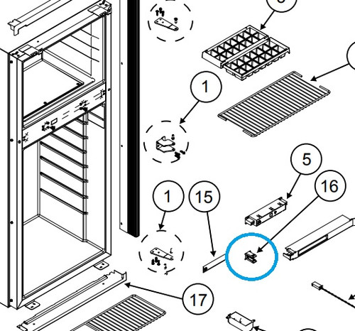 Norcold Strike Plate 638545 (fits the N7/ N8 series)